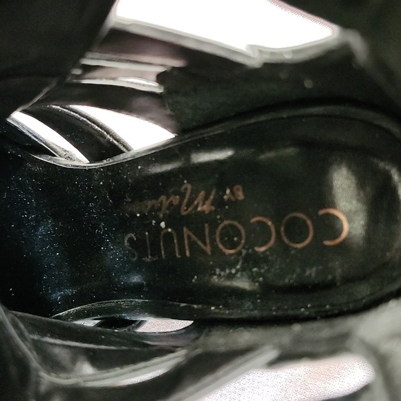 Coconuts by Matisse Getty Faux Leather Black Lace Up Strap Ankle Booties, 8M - Picture 10 of 12